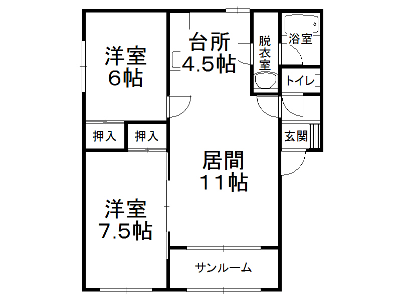 不動産賃貸 間取り